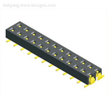 1.00mm Female Header Dual Row SMT Type